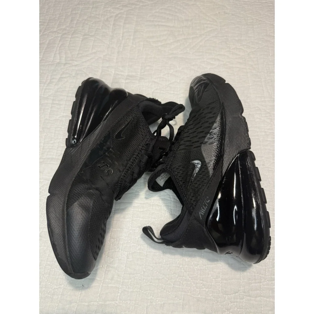Nike Air Max 270 Sneaker Triple Black, Size 4Y, BQ5776 001